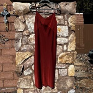 Levi’s Slip Dress Midi Size Small Brown Babydoll Y2K NWT